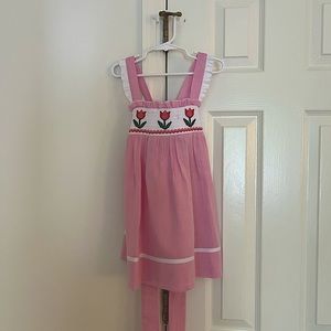 Girls Smocked Tulip Dress, 4T